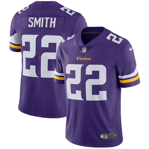 Minnesota Vikings 22 Limited Harrison Smith Purple Nike NFL Home Men Jersey Vapor Untouchable